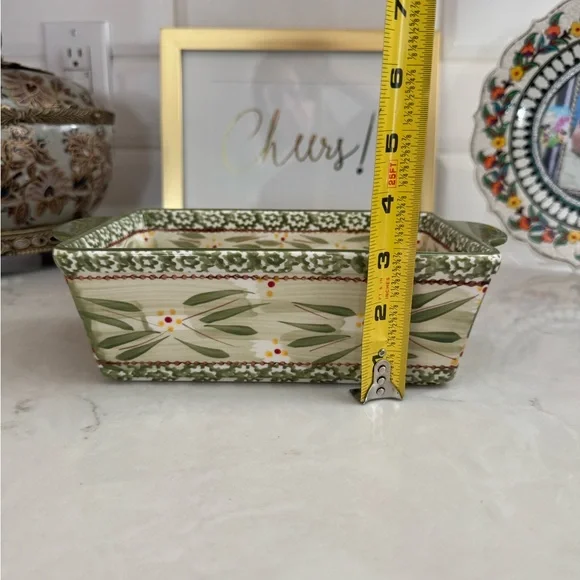 Vintage Temptations By Tara Old World Green Loaf/Casserole Dish 1.5 qt - Picture 9 of 11